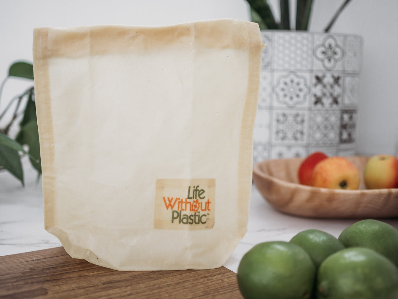 Less Than Perfect - Organic Cotton Waxed Bag - Large