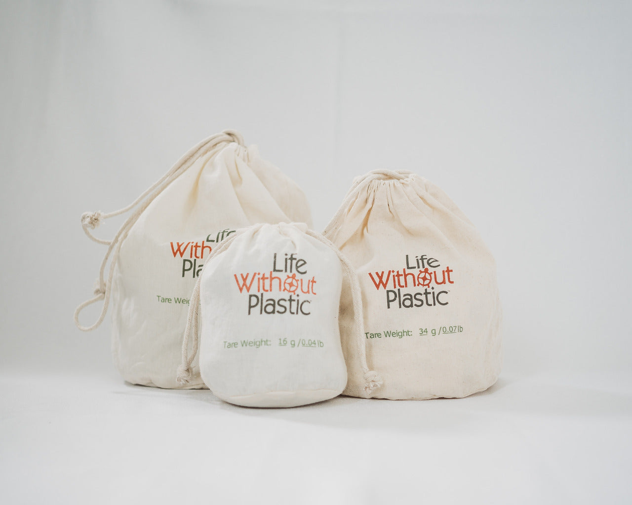 Organic Cotton SMALL Flat-Bottom Bulk Bag