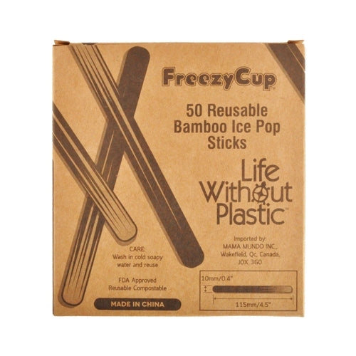 Reusable Bamboo Sticks for the Freezycup Ice Pop Mold - Bundle of 4 packs of 50 sticks