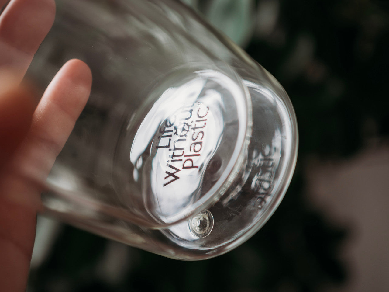 "Less Than Perfect" Double Wall Reusable Glass Travel Mug - 400 ml / 13.5 oz