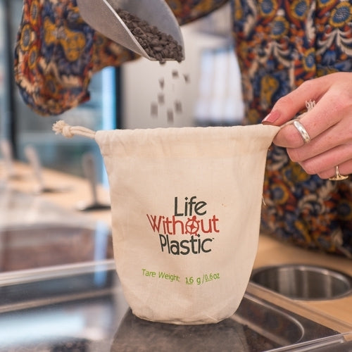 Organic Cotton SMALL Flat-Bottom Bulk Bag