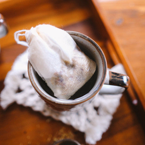 Organic Cotton Reusable Tea Bags - 12 bags