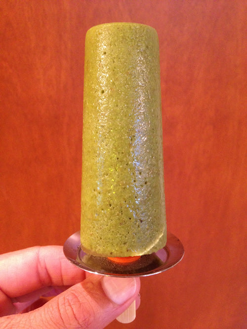 Green smoothie popsicle