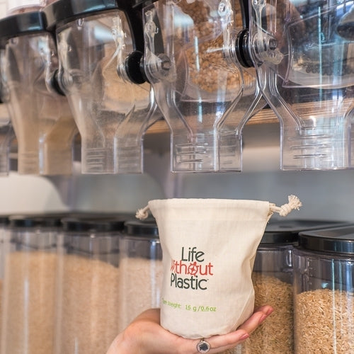 Organic Cotton SMALL Flat-Bottom Bulk Bag