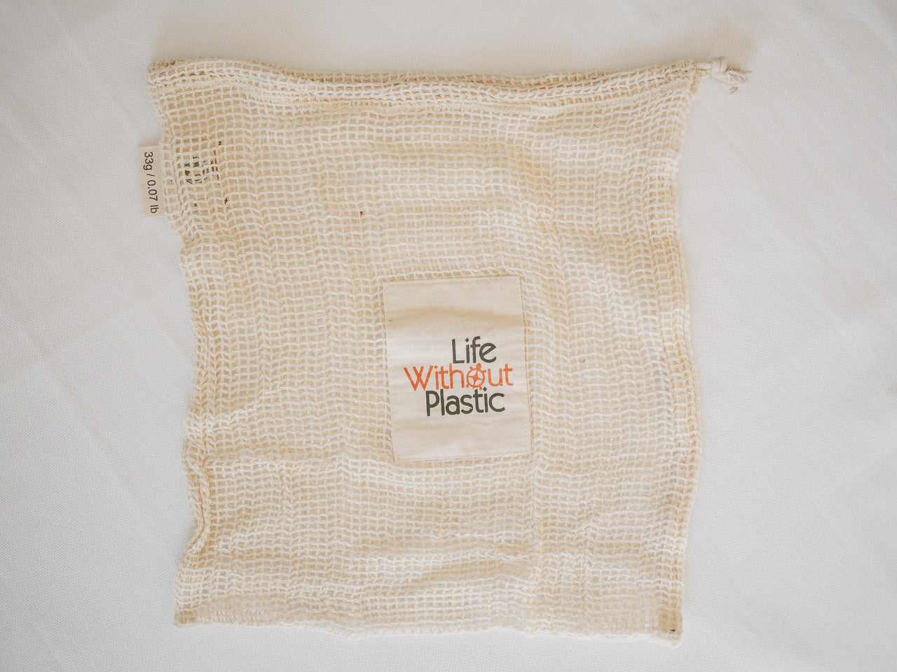Organic Cotton Mesh LARGE Produce Bag - Bundle of 3