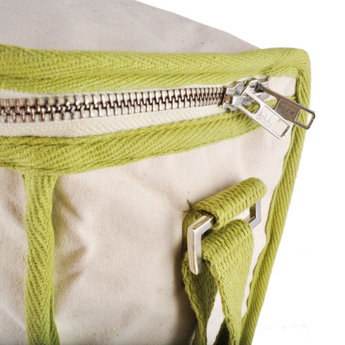 Wool Insulated Organic Cotton Lunch Bag - Olive Trim
