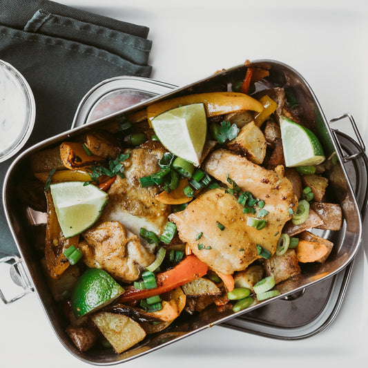 Stainless Steel Rectangular Food Storage Container with Seal - 1600 ml / 54 oz