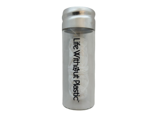 Plastic-Free Dental Floss in Glass Jar