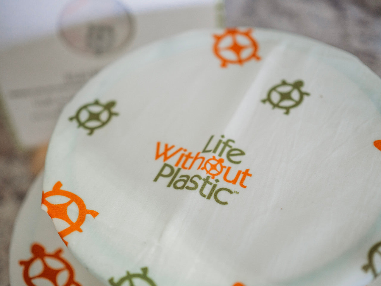 Plastic-Free Vegan Wax Food Wraps - 2 Large