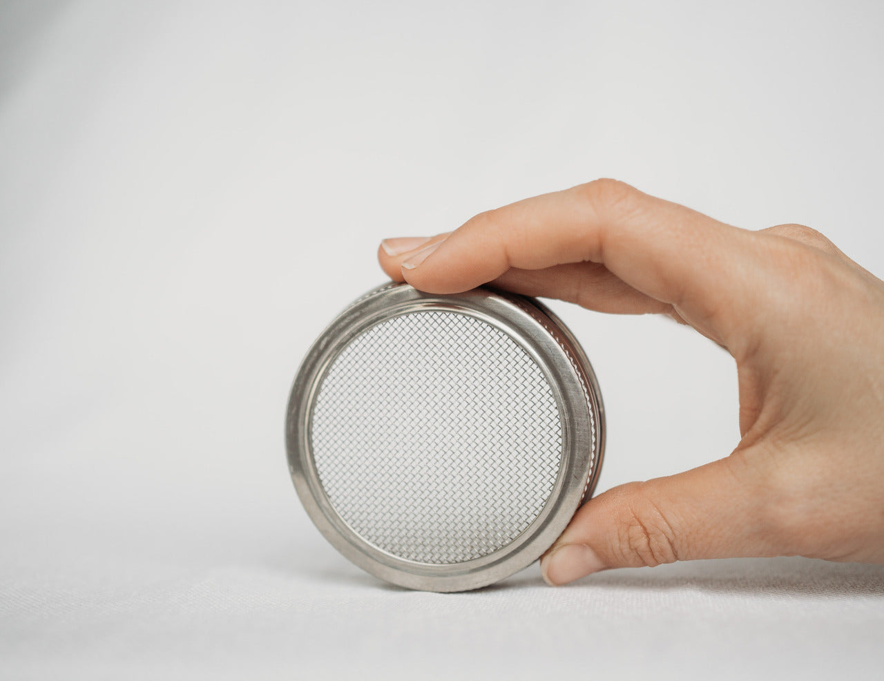 Stainless Steel Sprouting Lid and Ring for Regular Mouth Mason Jars - Bundle of 2